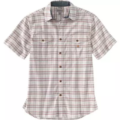 Carhartt Rugged Flex Relaxed Fit Lightweight Short-Sleeve Plaid Shirt Men's 3 Carhartt Rugged Flex Relaxed Fit Lightweight Short-Sleeve Plaid Shirt Men's - Image 3