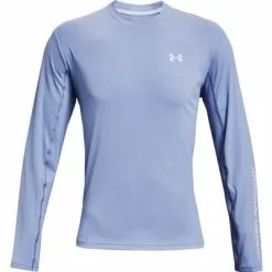 Under Armour UA Iso-Chill Shorebreak Long Sleeve Shirt Men's -Hot Sale Clothing Store 101171 WASHED BLUEHALO GRY m