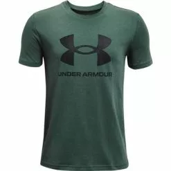 Under Armour Sportstyle Logo Short Sleeve T-Shirt Boys' -Hot Sale Clothing Store 101195 TODDY GREENBLACK m