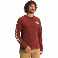 The North Face Long Sleeve The North Face Sleeve Hit Tee Men's -Hot Sale Clothing Store 101294 BRICK HOUSE RED m
