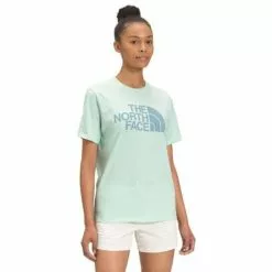 The North Face Half Dome Cotton Short-Sleeve Tee Women's -Hot Sale Clothing Store 101311 MISTY JADE m