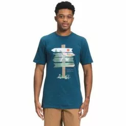 The North Face Short-Sleeve Choose Your Path Tee Men's -Hot Sale Clothing Store 101353 MONTEREY BLUE m