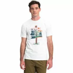 The North Face Short-Sleeve Choose Your Path Tee Men's -Hot Sale Clothing Store 101353 TNF WHITE m