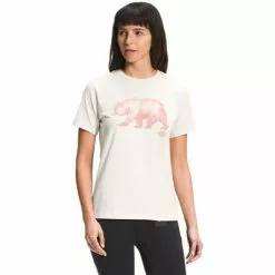 The North Face TNF Bear Short-Sleeve Tee Women's -Hot Sale Clothing Store 101362 VINTAGE WHITE m