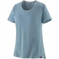 Patagonia Capilene Cool Lightweight Shirt Women's -Hot Sale Clothing Store 103156 LTPLMGRYSTEAMBLU XD m