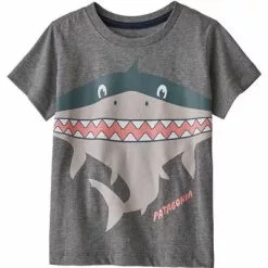 Patagonia Baby Graphic Organic T-Shirt -Hot Sale Clothing Store 103171 PATASHARKGRVL HTHR m