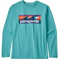 Patagonia Long-Sleeve Capilene Cool Daily T-Shirt Boys' -Hot Sale Clothing Store 103178 BRDSHT LGIGGY BL XD m