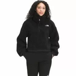 The North Face Platte Sherpa 1/4 Zip Fleece Women's -Hot Sale Clothing Store 103850 TNF BLACK m