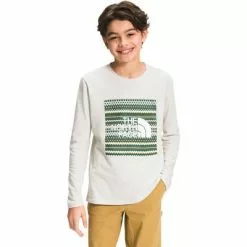 The North Face Graphic Long Sleeve Tee Boys' 5 The North Face Graphic Long Sleeve Tee Boys' -Hot Sale Clothing Store 103853 MOONLIGHT IVORY m