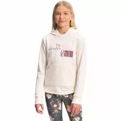 The North Face Camp Fleece Pullover Hoodie Girls' -Hot Sale Clothing Store 103883 GARDENIA WHITE m