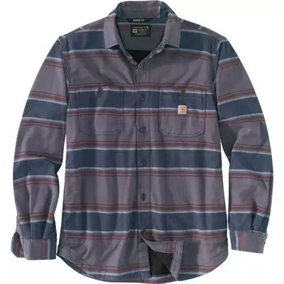 Carhartt Rugged Flex Relaxed Fit Midweight Flannel Fleece Lined Shirt Men's 2 Carhartt Rugged Flex Relaxed Fit Midweight Flannel Fleece Lined Shirt Men's - Image 2