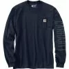 Carhartt Relaxed Fit Heavyweight Longsleeve Logo Graphic T-Shirt Men's