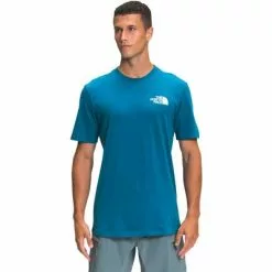 The North Face Box NSE Short Sleeve Tee Men's -Hot Sale Clothing Store 104487 BANFF BLUE m