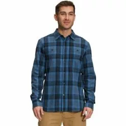 The North Face Arroyo Lightweight Flannel Men's -Hot Sale Clothing Store 104492 SHDY BL MD ICN PLD 2 m