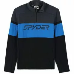Spyder Speed Half Zip Fleece Jacket Men's -Hot Sale Clothing Store 104602 BLACKCOLLEGIATE m