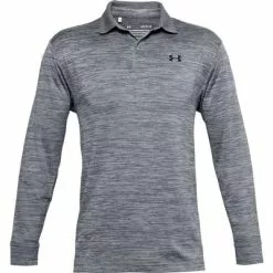 Under Armour UA Performance Textured Long Sleeve Polo Shirt Men's 5 Under Armour UA Performance Textured Long Sleeve Polo Shirt Men's -Hot Sale Clothing Store 104905 STEELBLACK m