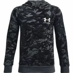 Under Armour UA Rival Fleece ABC Camo Hoodie Boys' -Hot Sale Clothing Store 104927 PITCH GRAYONYX WHT m