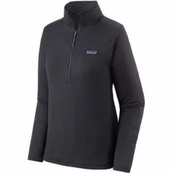 Patagonia R1 Daily Zip-Neck Pullover Fleece Women's -Hot Sale Clothing Store 105579 INK BLACKBLACK XDYE m