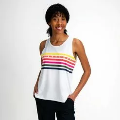 Krimson Klover Cora Graphic Sleeveless Top Women's -Hot Sale Clothing Store 106033 RAINBOW m