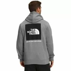 The North Face Box NSE Pullover Hoodie Men's -Hot Sale Clothing Store 106689 TNF MED GY HTRTNFBK m