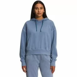 The North Face Garment Dye Hoodie Women's -Hot Sale Clothing Store 106693 FOLK BLUE m