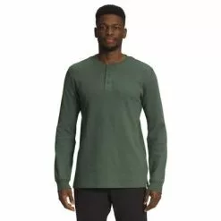 The North Face Waffle Long Sleeve Henley Shirt Men's -Hot Sale Clothing Store 106710 THYME m