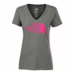 The North Face Short-Sleeve Half-Dome V-Neck Tee Women's - New Fit 13 The North Face Short-Sleeve Half-Dome V-Neck Tee Women's - New Fit -Hot Sale Clothing Store 10905 TNFGRYHTHRRSPBRYRS m
