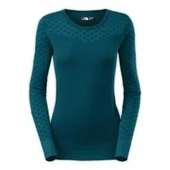The North Face Seamless Scarlette Long-Sleeve Shirt Women's -Hot Sale Clothing Store 10918 JUNIPER TEAL m