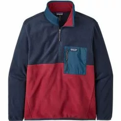 Patagonia Microdini 1/2-Zip Fleece Pullover Men's -Hot Sale Clothing Store 109247 WAX RED m