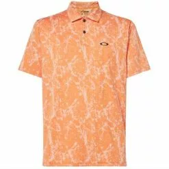 Oakley Marble Jaquard Polo Shirt Men's -Hot Sale Clothing Store 109616 SOFT ORANGE m