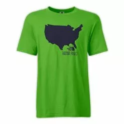 The North Face Backyard USA T-Shirt Men's 7 The North Face Backyard USA T-Shirt Men's -Hot Sale Clothing Store 11449 FLASHLIGHT GREEN m