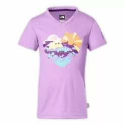 The North Face Argali Short-Sleeve Hike Tee Girls' 4 The North Face Argali Short-Sleeve Hike Tee Girls' -Hot Sale Clothing Store 11455 VIOLET TULIP PURPLE m