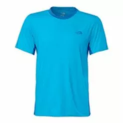 The North Face Ampere Short-Sleeve Crew Men's -Hot Sale Clothing Store 11670 QUILL BLUSNRKEL BLU m
