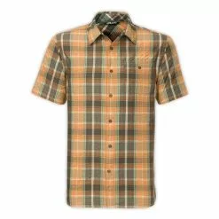 The North Face Short-Sleeve Alcoasta Shirt Men's -Hot Sale Clothing Store 11787 TOPAZ ORANGE m