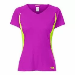 The North Face Reflex V-Neck Short-Sleeve Tee Women's -Hot Sale Clothing Store 11857 MAGIC MGNTASFTY GRN m