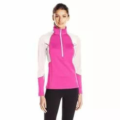 Spyder Text Me Therma Stretch T-Neck Women's -Hot Sale Clothing Store 12002 VOILACOYBRYTEPINK m