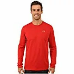 The North Face Long-Sleeve Crew Men's -Hot Sale Clothing Store 12036 TNF RED m