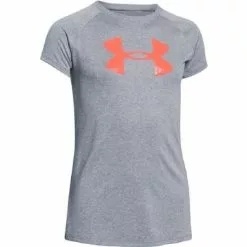 Under Armour Big Logo Short Sleeve Tee Girls' -Hot Sale Clothing Store 12594 TRGRHTHRAFTER BURN m