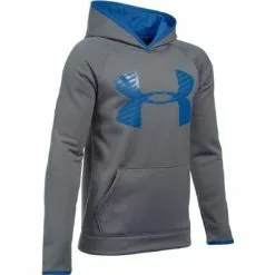 Under Armour Armour Fleece Storm Highlight Hoodie Boys' -Hot Sale Clothing Store 12626 GRPHTULTRBLUULTRBL m
