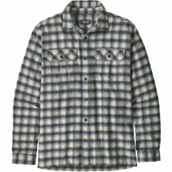 Patagonia Fjord Long Sleeve Flannel Shirt Men's -Hot Sale Clothing Store 16895 CSTRVLL OYSTER WHITE m