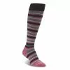 FITS SOCK Fit Socks Casual Knee High Socks Wide Stripe Women's