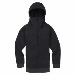 Burton Minxy Full Zip Fleece Hoodie Women's -Hot Sale Clothing Store 17047 TRUE BLACK HEATHER m