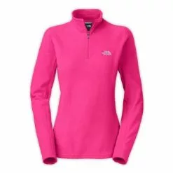 The North Face Glacier 1/4 Zip Fleece Women's -Hot Sale Clothing Store 2710 GLOPINK m