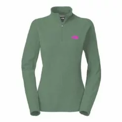 The North Face Glacier 1/4 Zip Fleece Women's -Hot Sale Clothing Store 2710 LAURELWREATHGREEN m