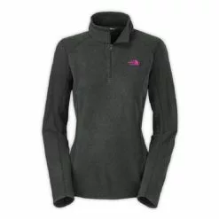 The North Face Glacier 1/4 Zip Fleece Women's -Hot Sale Clothing Store 2710 TNFDRKGREYHEATHER m