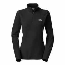 The North Face Glacier 1/4 Zip Fleece Women's 9 The North Face Glacier 1/4 Zip Fleece Women's -Hot Sale Clothing Store 2712 TNF BLACK m