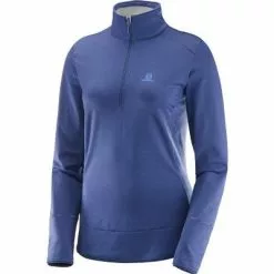 Salomon Discovery Half Zip Fleece Women's -Hot Sale Clothing Store 28772 MEDIEVAL BLUE m