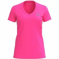 Under Armour Tech V-Neck Shirt Women's 5 Under Armour Tech V-Neck Shirt Women's -Hot Sale Clothing Store 3029 CERISEMETALLIC SLVR m