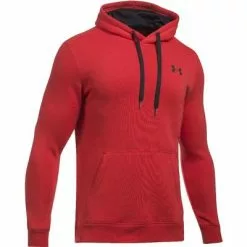 Under Armour Rival Fitted Pullover Hoodie Men's -Hot Sale Clothing Store 33783 REDBLACK m