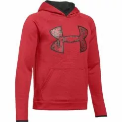 Under Armour AF Big Logo Hoodie Boy's -Hot Sale Clothing Store 34350 RED BLK RED m